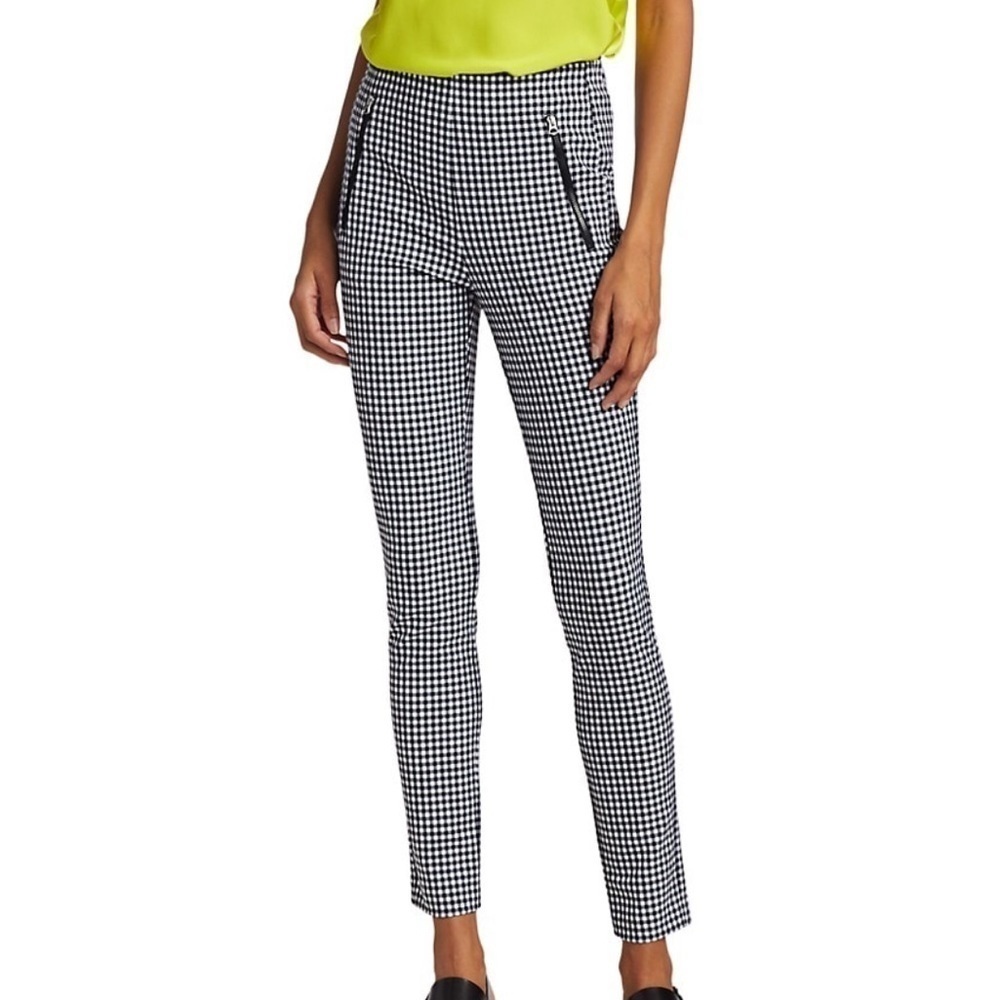Rag & Bone Simone Zip Pocket Gingham Pants RTM